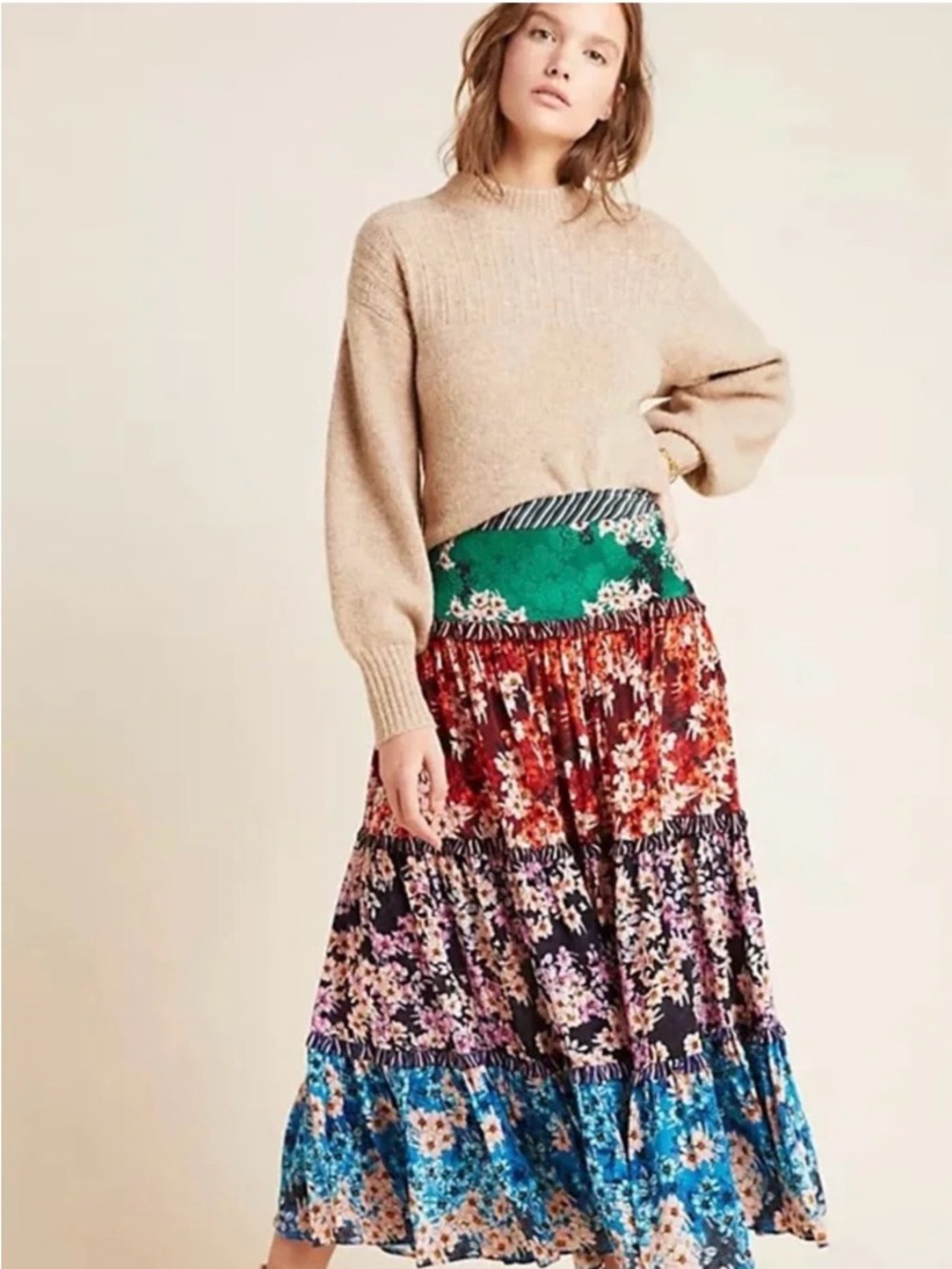 Anthropologie Bhanuni by Jyoti Maxi Skirt